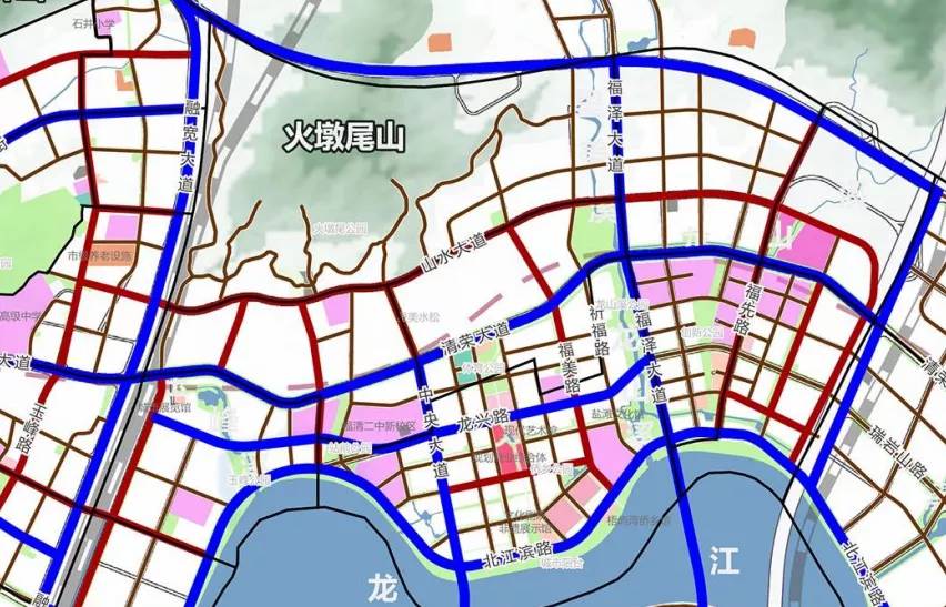 福清山水大道规划图图片